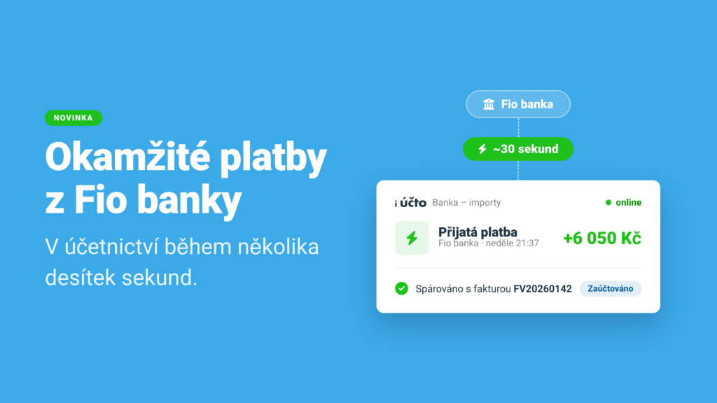 Okamžité platby v iÚčtu: peníze dorazí na účet i do účetnictví během několika sekund